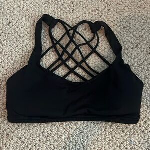 good condition black size 4 lululemon sports bra